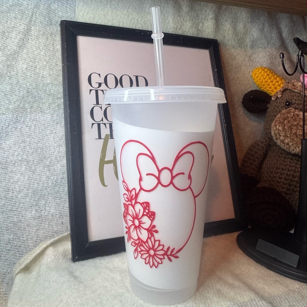Customizable Frosted Cup, Lid /Straw - Picture 7 of 14